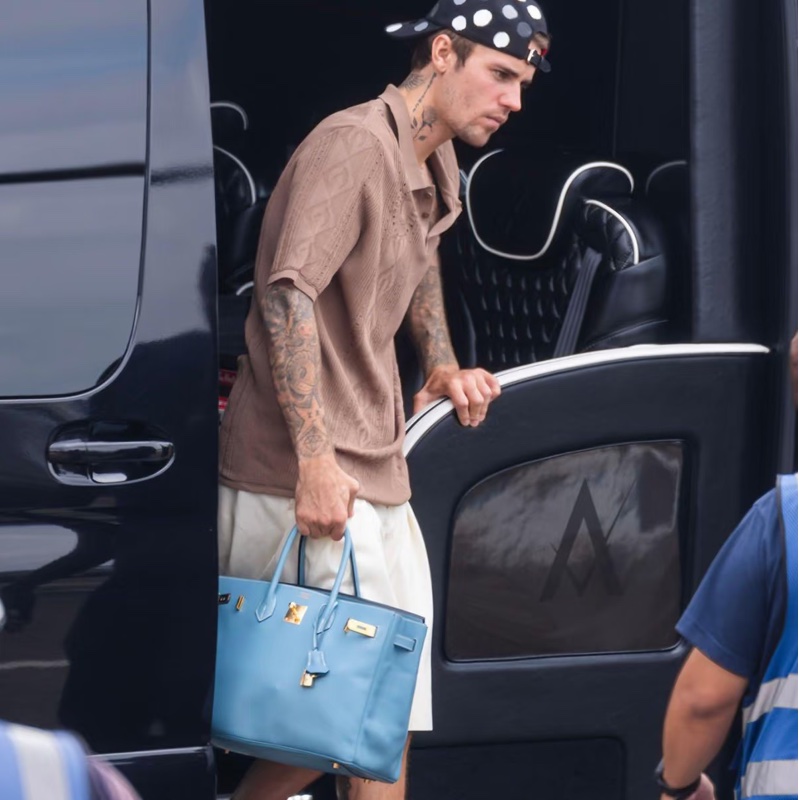 #配件齊全 #最便宜鉑金包 愛馬仕鉑金包Birkin35 Togo皮牛仔藍 小賈斯丁同款🔥-1