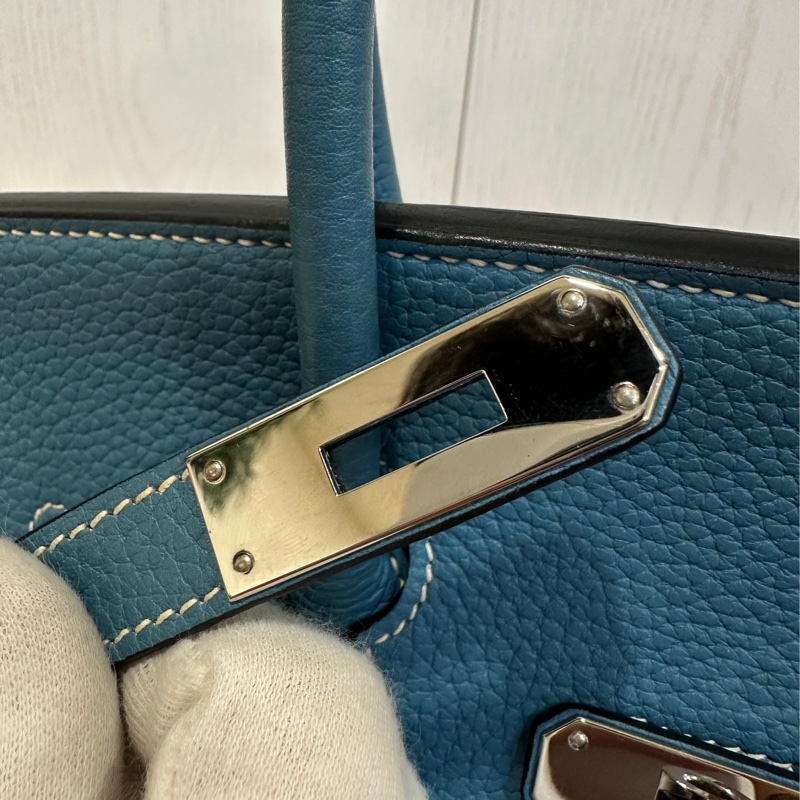 #配件齊全 #最便宜鉑金包 愛馬仕鉑金包Birkin35 Togo皮牛仔藍 小賈斯丁同款🔥-19