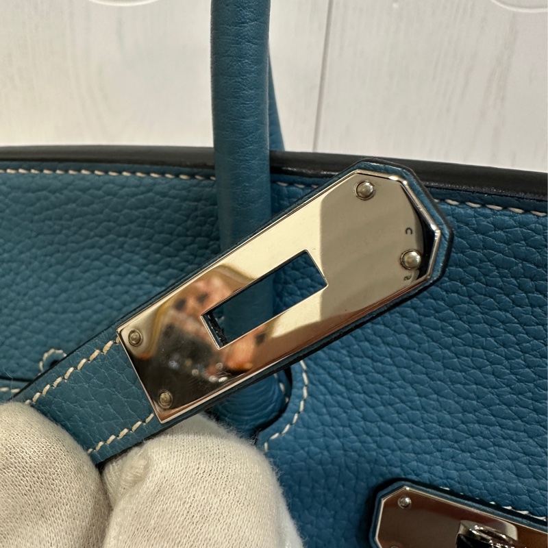 #配件齊全 #最便宜鉑金包 愛馬仕鉑金包Birkin35 Togo皮牛仔藍 小賈斯丁同款🔥-20