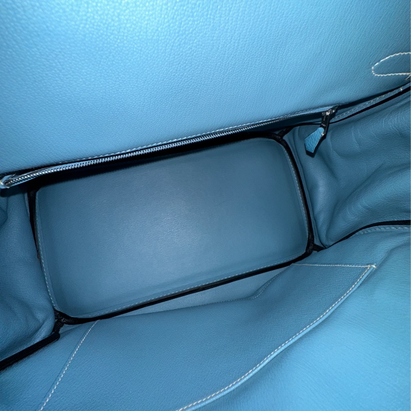 #配件齊全 #最便宜鉑金包 愛馬仕鉑金包Birkin35 Togo皮牛仔藍 小賈斯丁同款🔥-28