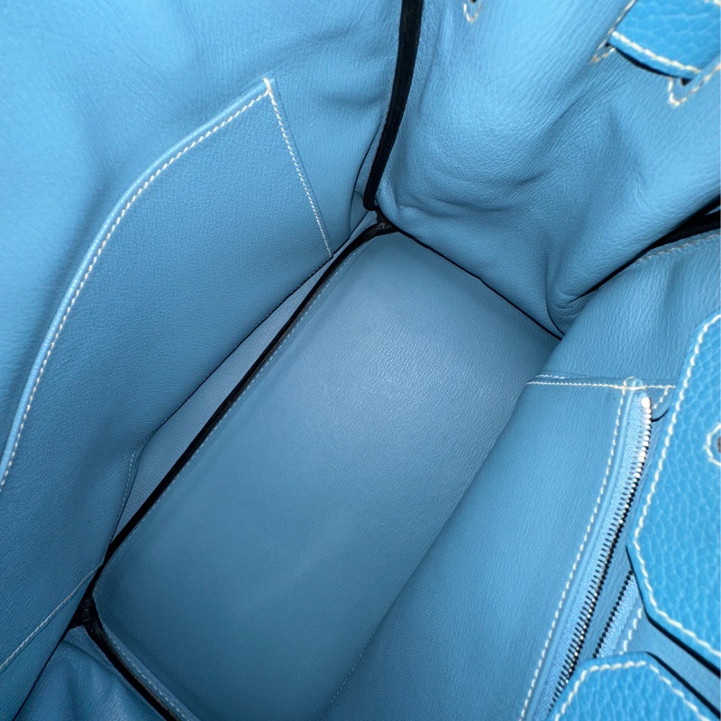 #配件齊全 #最便宜鉑金包 愛馬仕鉑金包Birkin35 Togo皮牛仔藍 小賈斯丁同款🔥-29