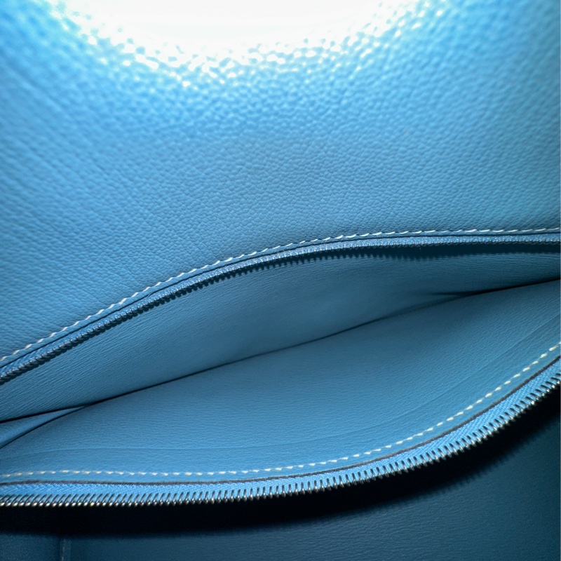 #配件齊全 #最便宜鉑金包 愛馬仕鉑金包Birkin35 Togo皮牛仔藍 小賈斯丁同款🔥-31