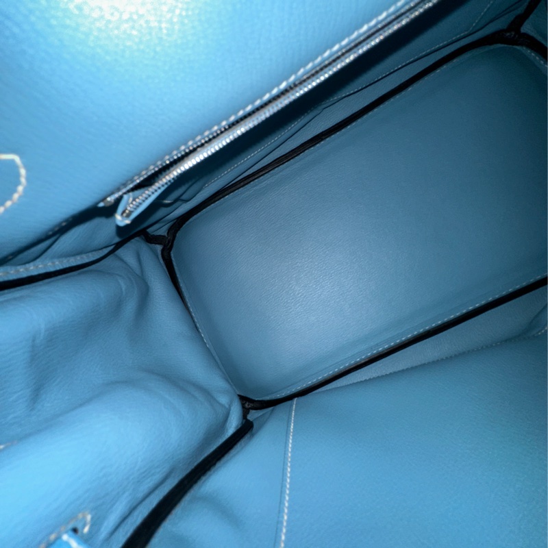 #配件齊全 #最便宜鉑金包 愛馬仕鉑金包Birkin35 Togo皮牛仔藍 小賈斯丁同款🔥-32