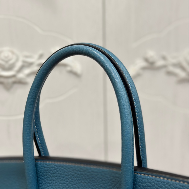 #配件齊全 #最便宜鉑金包 愛馬仕鉑金包Birkin35 Togo皮牛仔藍 小賈斯丁同款🔥-41