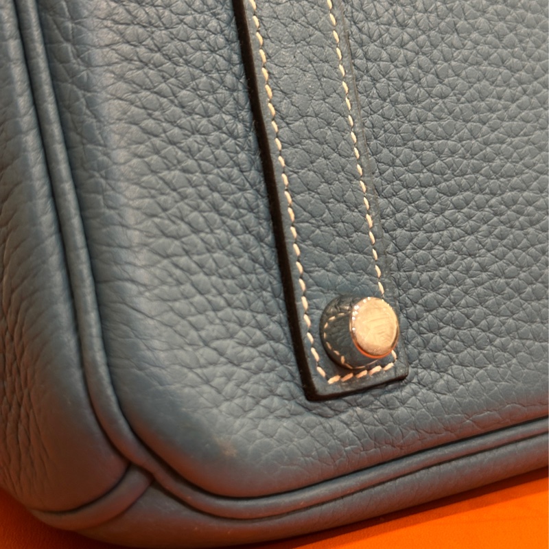 #配件齊全 #最便宜鉑金包 愛馬仕鉑金包Birkin35 Togo皮牛仔藍 小賈斯丁同款🔥-42