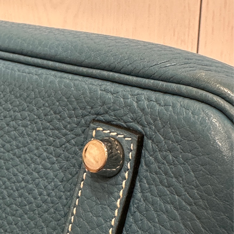 #配件齊全 #最便宜鉑金包 愛馬仕鉑金包Birkin35 Togo皮牛仔藍 小賈斯丁同款🔥-43