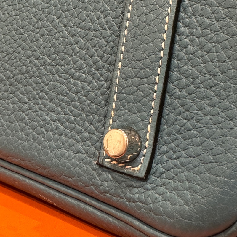 #配件齊全 #最便宜鉑金包 愛馬仕鉑金包Birkin35 Togo皮牛仔藍 小賈斯丁同款🔥-44