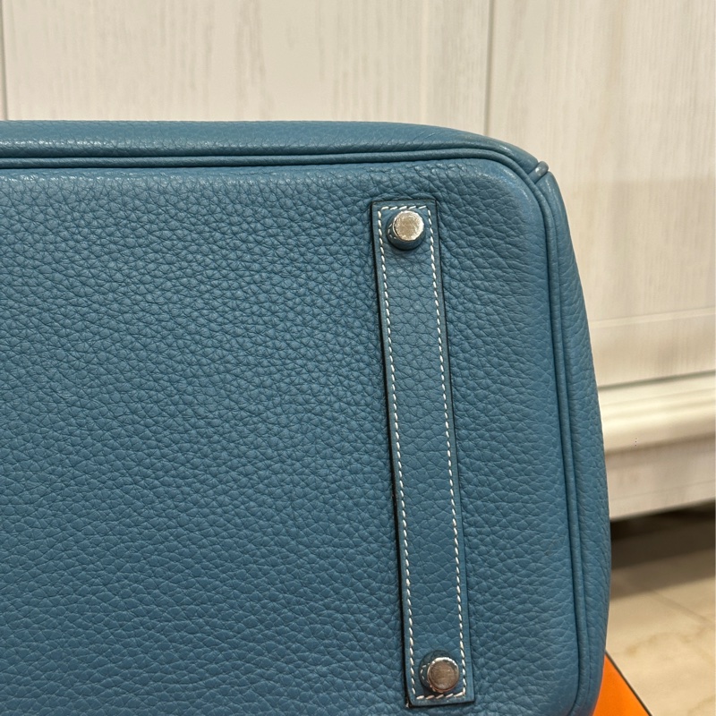 #配件齊全 #最便宜鉑金包 愛馬仕鉑金包Birkin35 Togo皮牛仔藍 小賈斯丁同款🔥-46