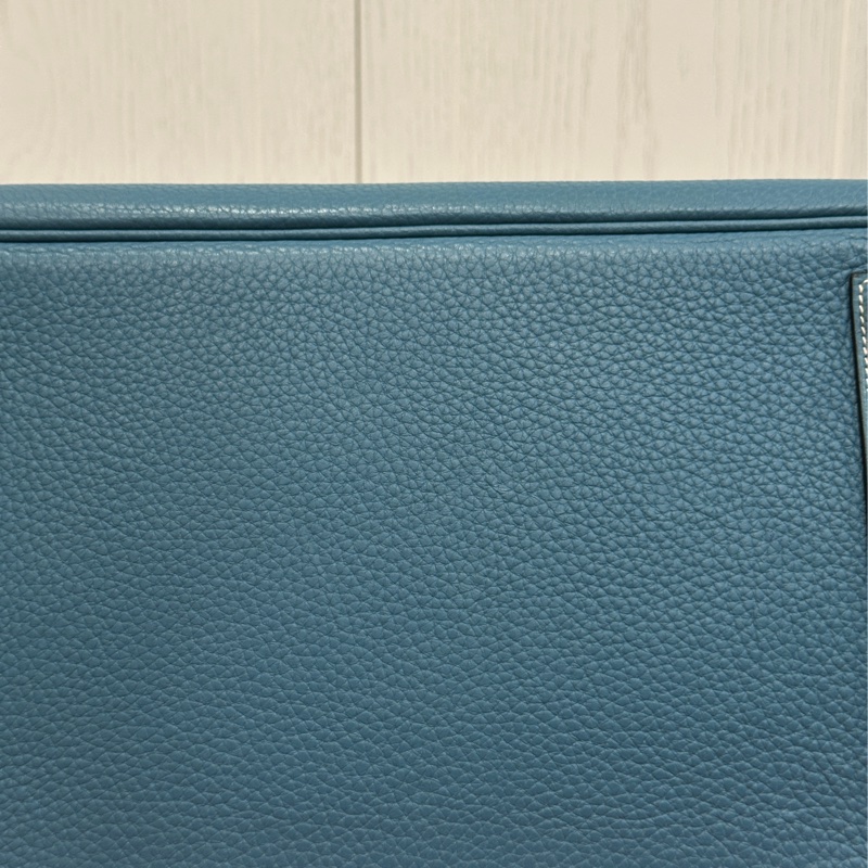 #配件齊全 #最便宜鉑金包 愛馬仕鉑金包Birkin35 Togo皮牛仔藍 小賈斯丁同款🔥-48