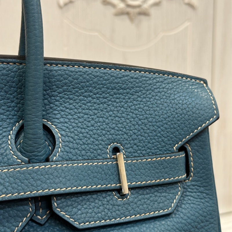 #配件齊全 #最便宜鉑金包 愛馬仕鉑金包Birkin35 Togo皮牛仔藍 小賈斯丁同款🔥-50