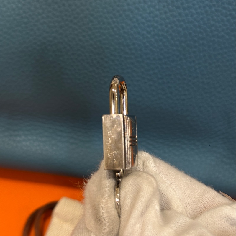 #配件齊全 #最便宜鉑金包 愛馬仕鉑金包Birkin35 Togo皮牛仔藍 小賈斯丁同款🔥-62