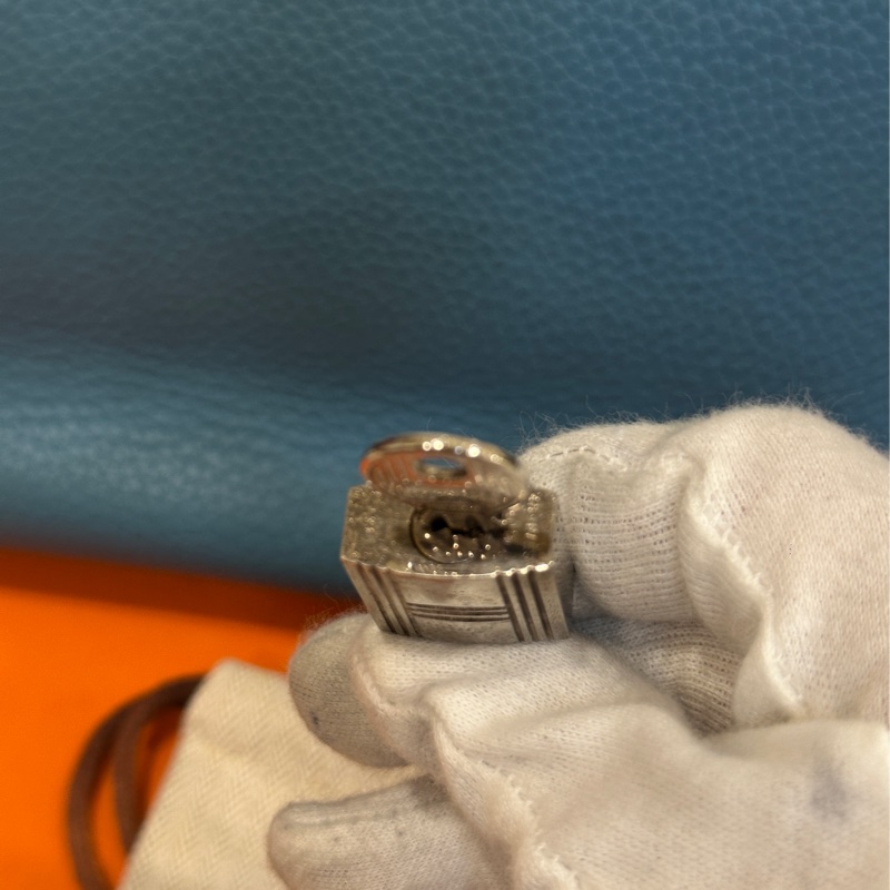 #配件齊全 #最便宜鉑金包 愛馬仕鉑金包Birkin35 Togo皮牛仔藍 小賈斯丁同款🔥-63