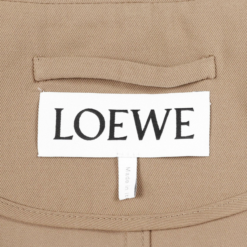 LOEWE 工裝其他外套 H526Y02WCS 棉質米色棕色二手男裝-2