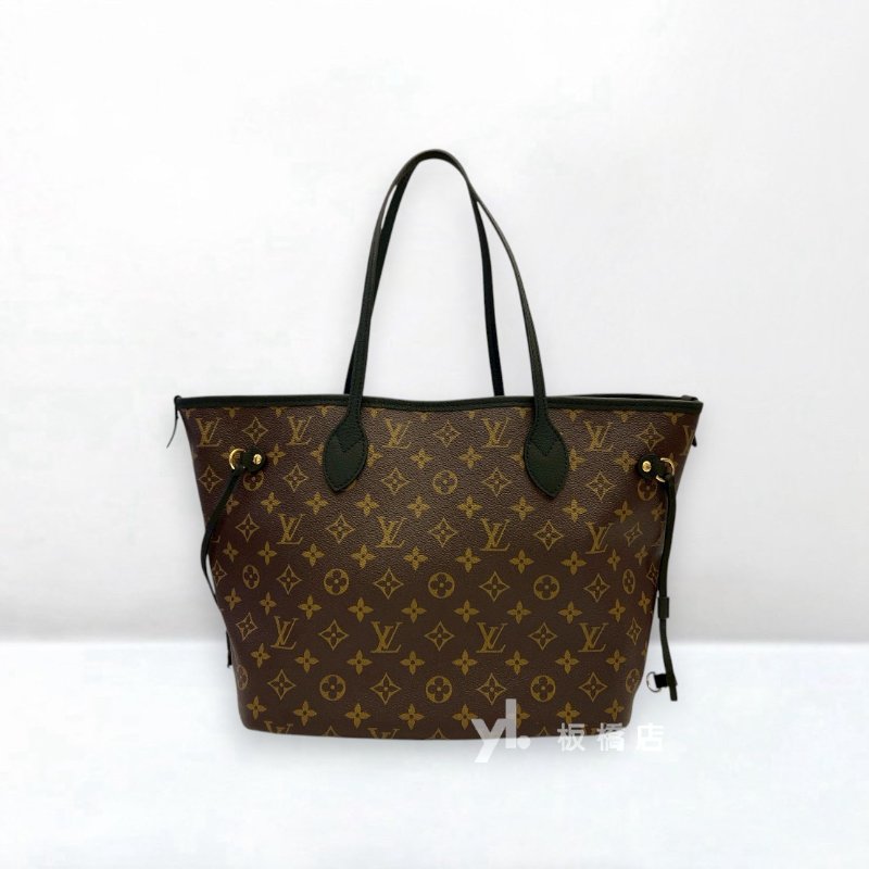 LV 雙面黑拚原花Neverfull Inside Out MM M11946-1