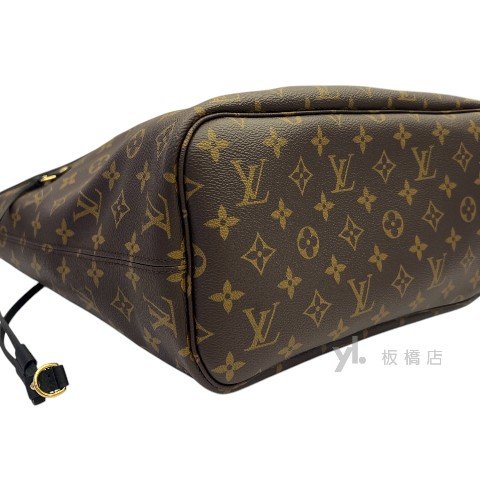 LV 雙面黑拚原花Neverfull Inside Out MM M11946-11
