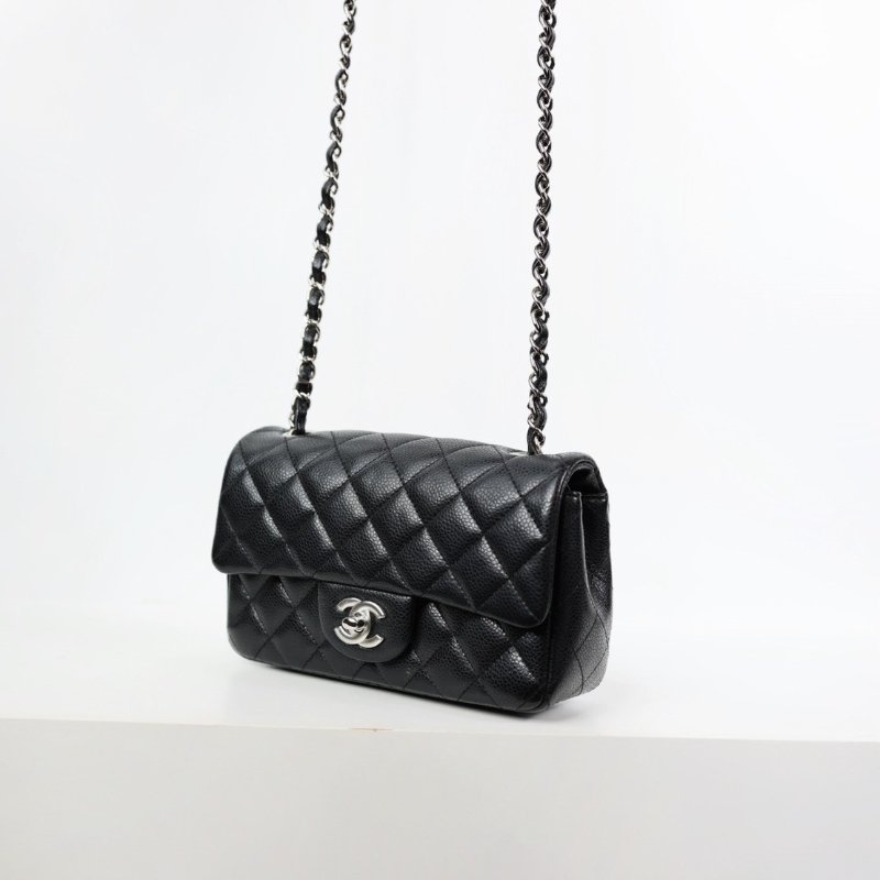 二手Chanel coco cf20 荔枝牛 銀釦-2