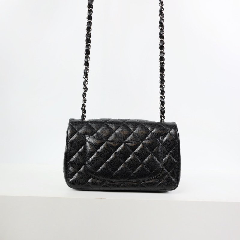 二手Chanel coco cf20 荔枝牛 銀釦-4