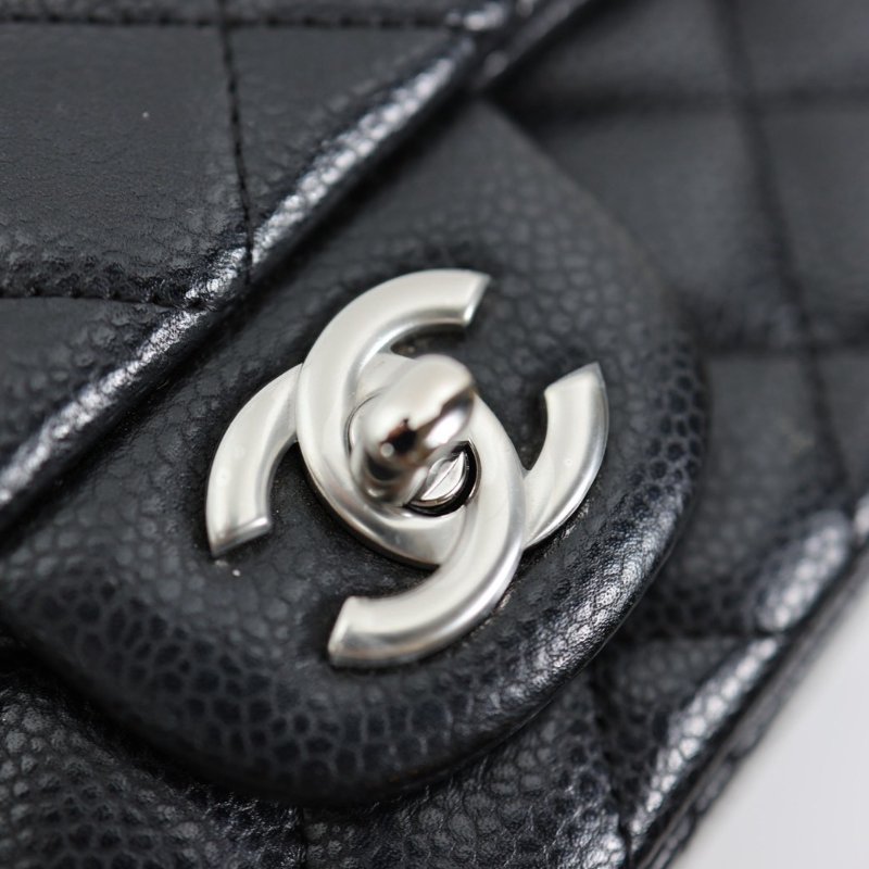 二手Chanel coco cf20 荔枝牛 銀釦-6