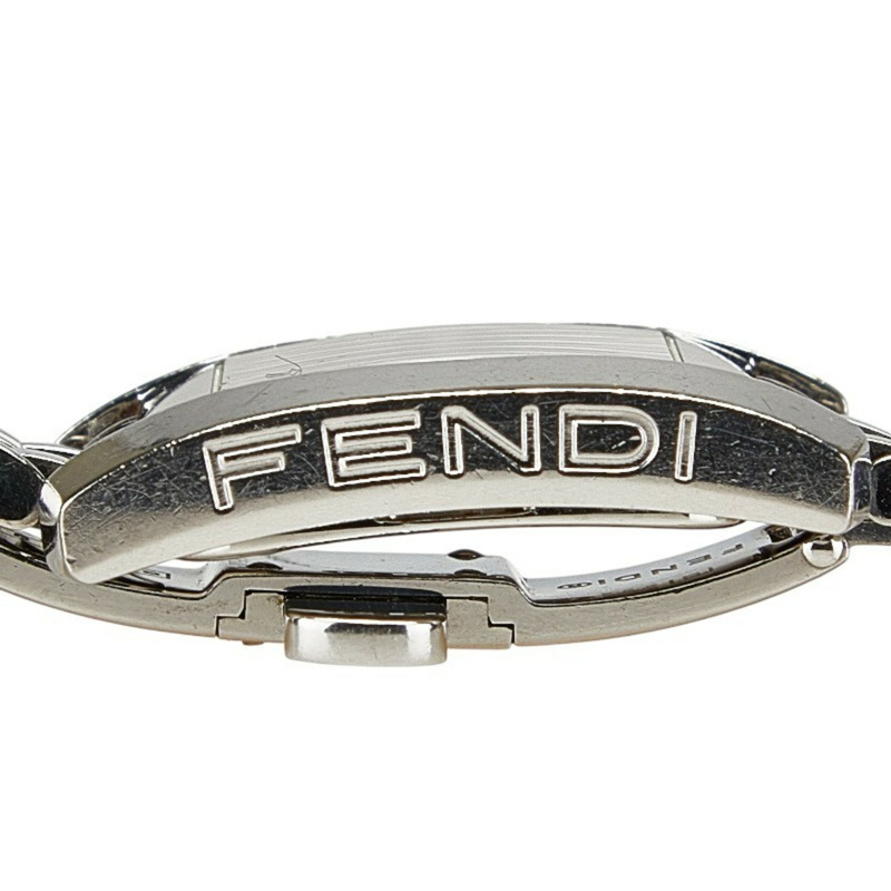 Fendi Horologi Classico 手錶 7000L 石英機芯 黑色錶盤 不鏽鋼 女款 FENDI-5