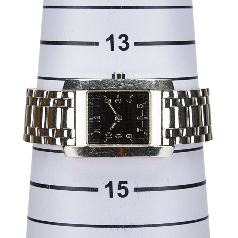 Fendi Horologi Classico 手錶 7000L 石英機芯 黑色錶盤 不鏽鋼 女款 FENDI-6
