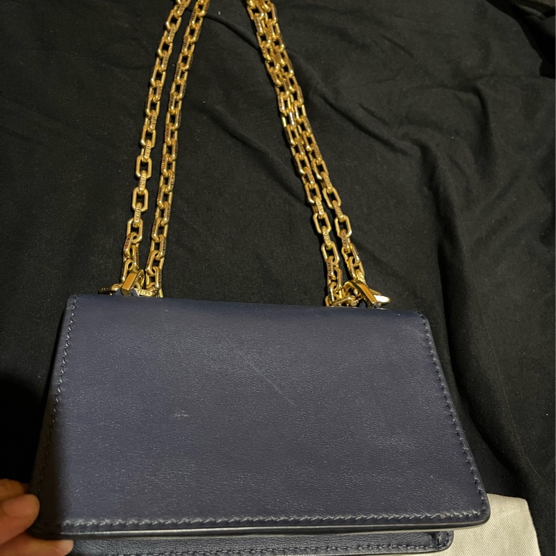 Christian Dior 金鏈藍 JADIOR 側背包-1