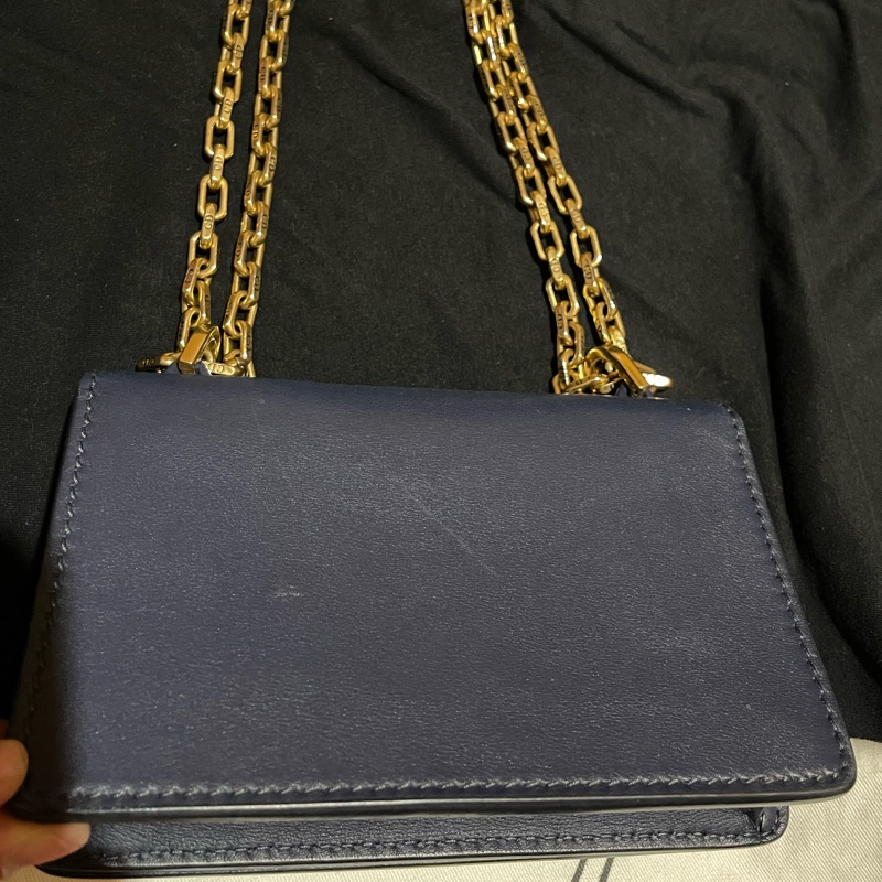 Christian Dior 金鏈藍 JADIOR 側背包-6