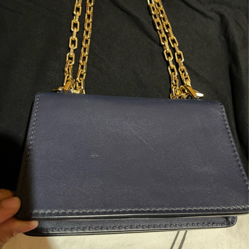 Christian Dior 金鏈藍 JADIOR 側背包-17