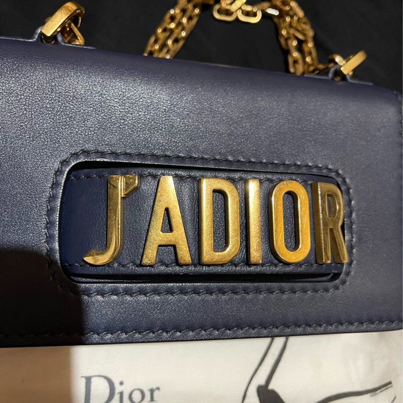 Christian Dior 金鏈藍 JADIOR 側背包-23