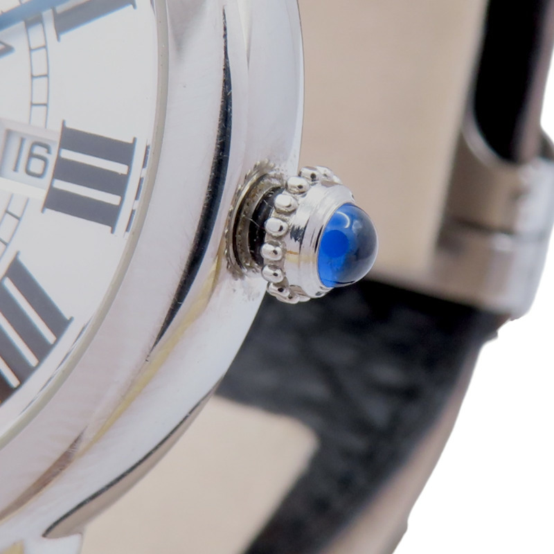 白色帶皮帶 Ronde Solo de Cartier 腕錶帶非原廠 W6700255-7