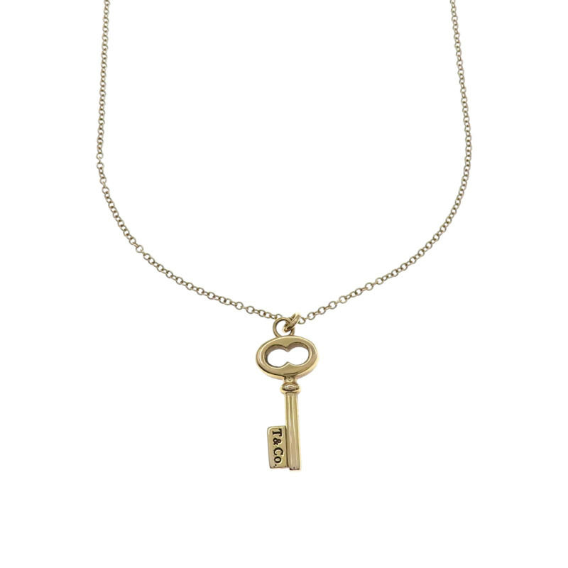 18K玫瑰金 Oval key 項鍊【Tiffany & Co 蒂芬妮】-1
