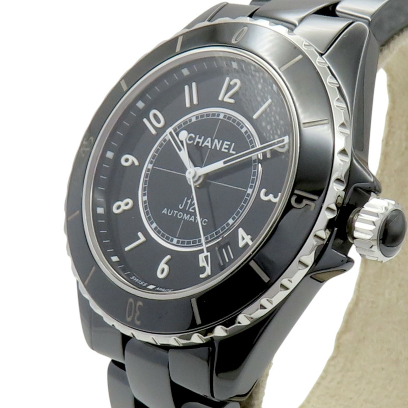 黑色錶盤 陶瓷 不鏽鋼 J12 腕錶 H5697【CHANEL 香奈兒】 H5697-2