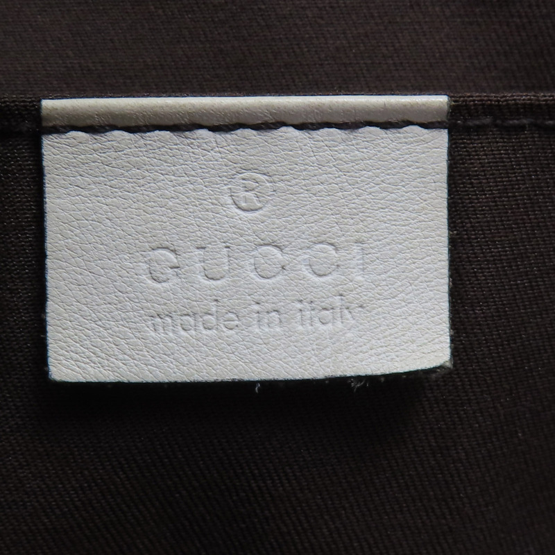 棕色帆布 白色牛皮 Trophy Tot 肩背包 190246【GUCCI 古馳】 190246/497927-7
