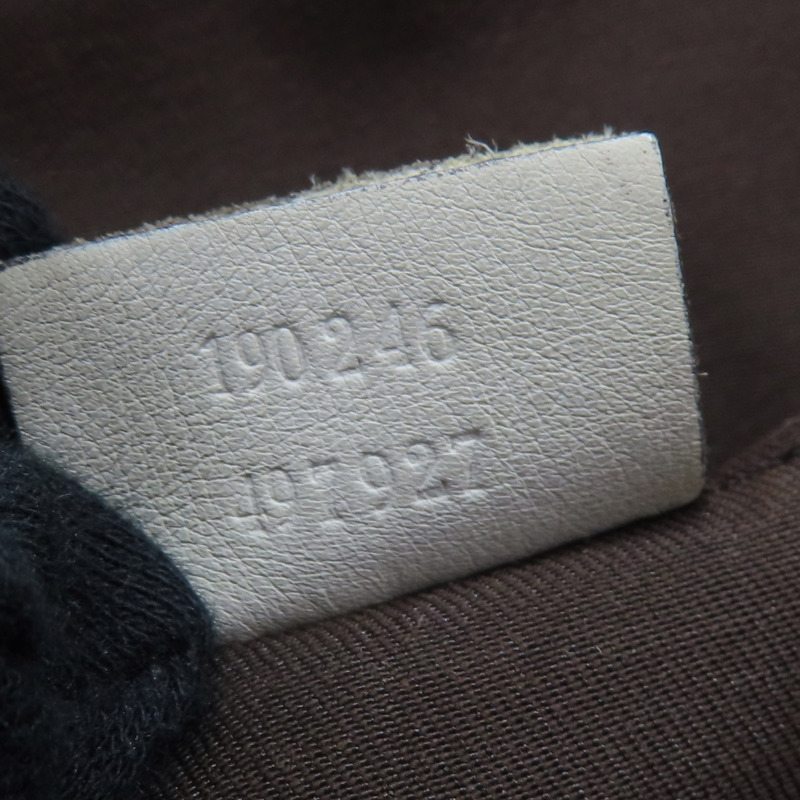 棕色帆布 白色牛皮 Trophy Tot 肩背包 190246【GUCCI 古馳】 190246/497927-8