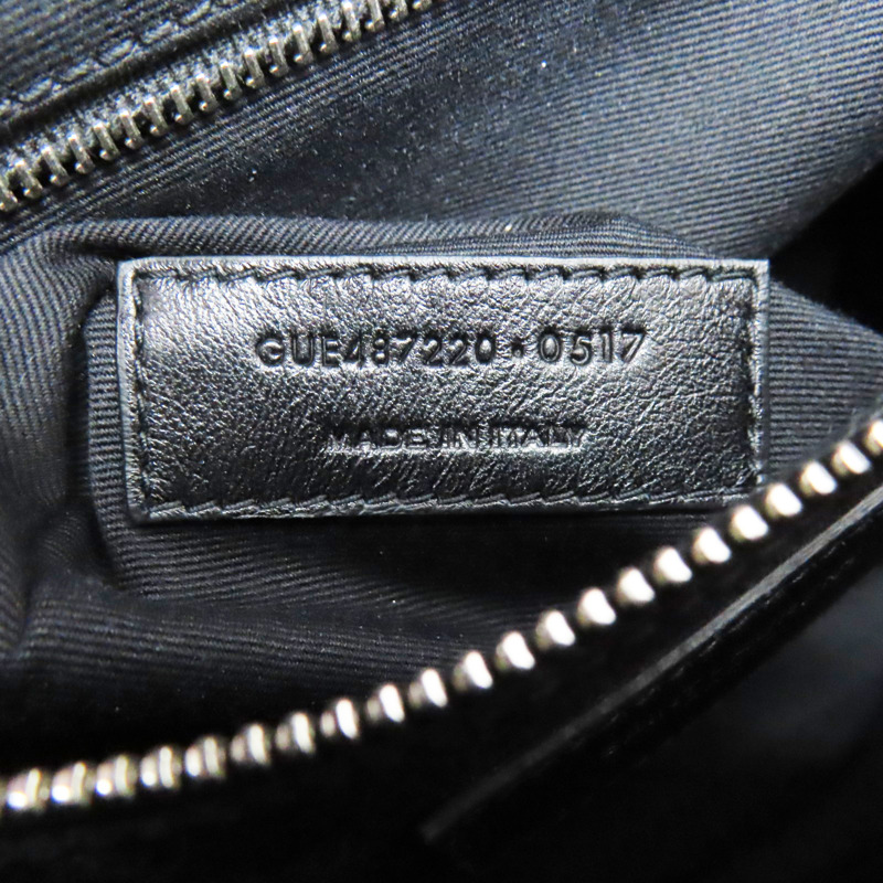 黑色 羊皮 LouLou 後背包【SAINT LAURENT 聖羅蘭】 487220-7