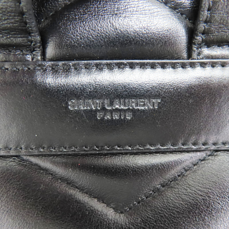 黑色 羊皮 LouLou 後背包【SAINT LAURENT 聖羅蘭】 487220-8