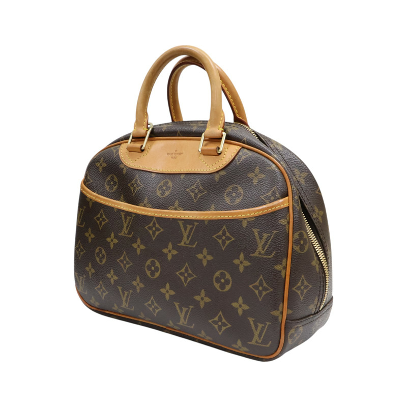 棕色 原花帆布 Trouville 手提包 M42228 【LOUIS VUITTON LV 路易威登】 M42228-2