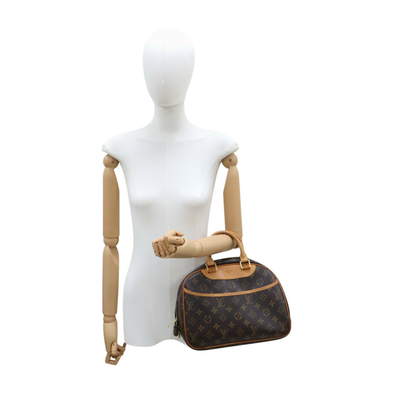 棕色 原花帆布 Trouville 手提包 M42228 【LOUIS VUITTON LV 路易威登】 M42228-11