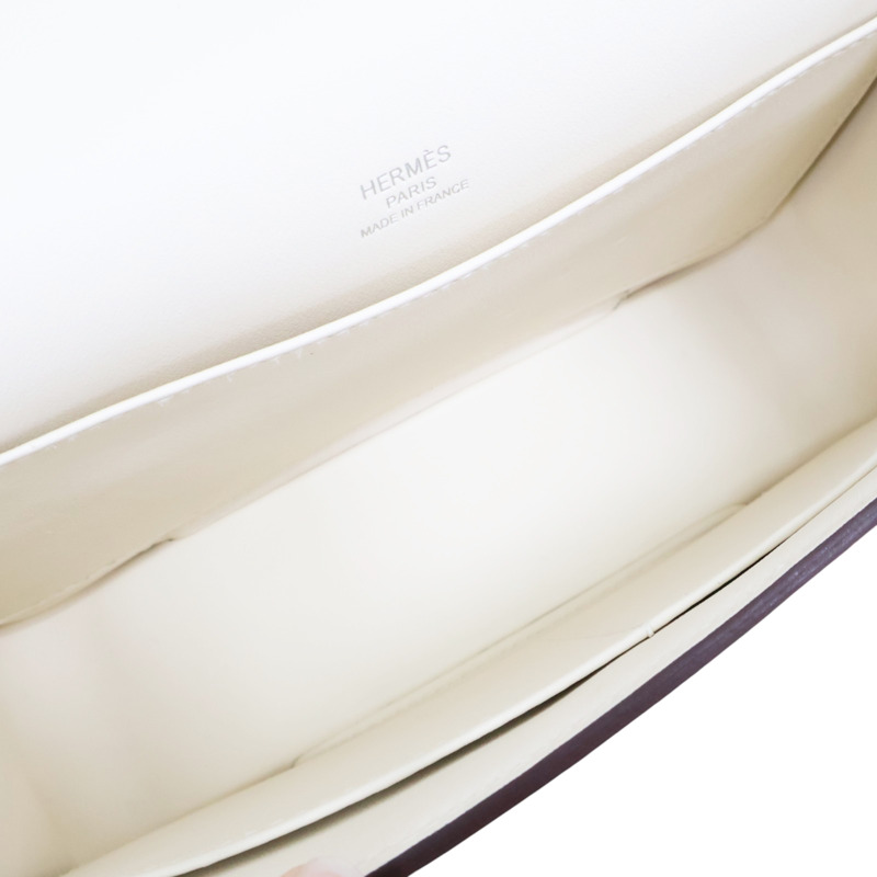 奶油白 山羊皮 Geta 肩背包 U刻 銀扣 U刻/Nata-3