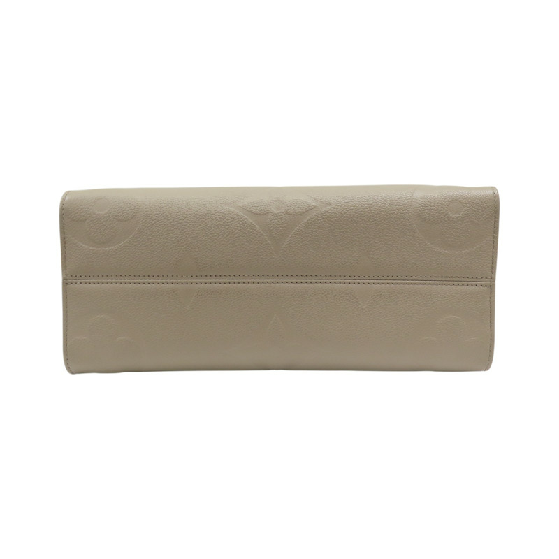 棕色 原花壓紋牛皮 Onthego MM 兩用包 M45607 【LOUIS VUITTON LV 路易威登】 M45607-3