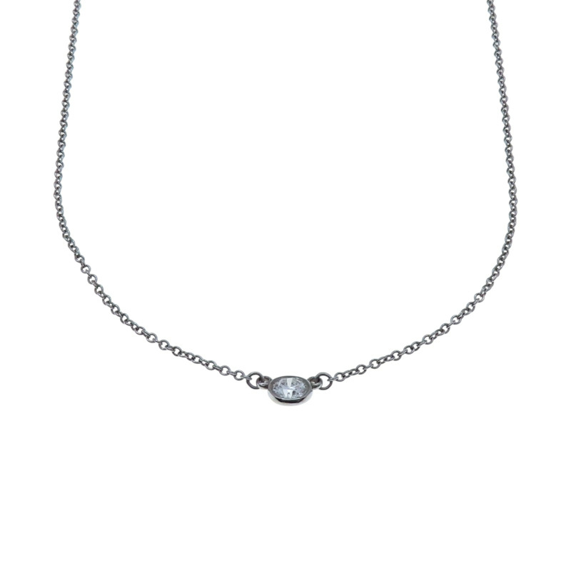 PT950鉑金 鑽石 By The Yard 項鍊【Tiffany & Co 蒂芬妮】 60017828-0