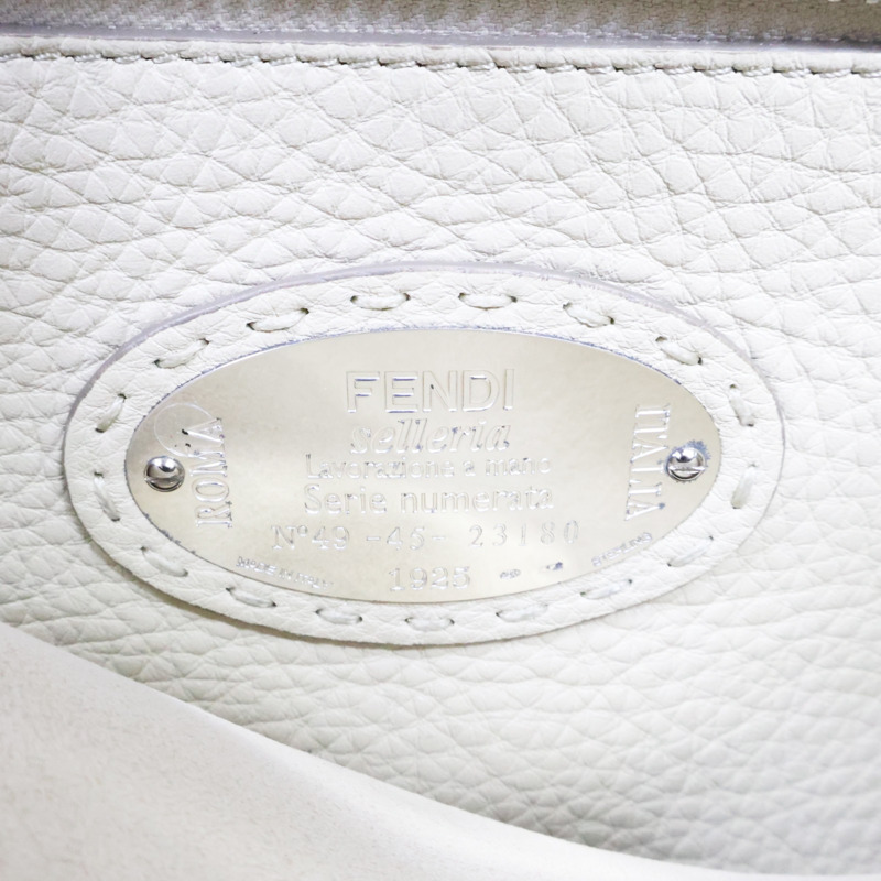 灰色 牛皮 PEEKABOO SELLERIA 两用包【FENDI 芬迪】 8BN290-6