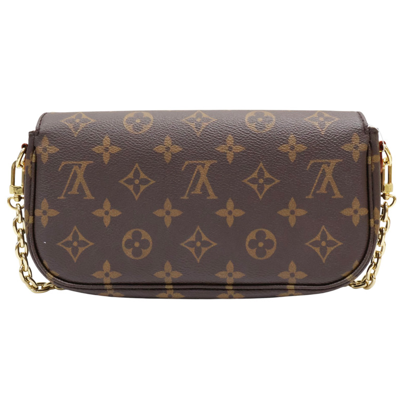 棕色 原花 帆布 Wallet on Chain Ivy 肩背包【LOUIS VUITTON LV 路易威登】 M81911-1