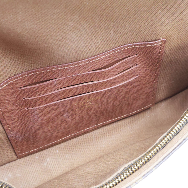 棕色 原花 帆布 Wallet on Chain Ivy 肩背包【LOUIS VUITTON LV 路易威登】 M81911-4