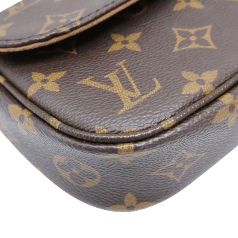 棕色 原花 帆布 Wallet on Chain Ivy 肩背包【LOUIS VUITTON LV 路易威登】 M81911-9