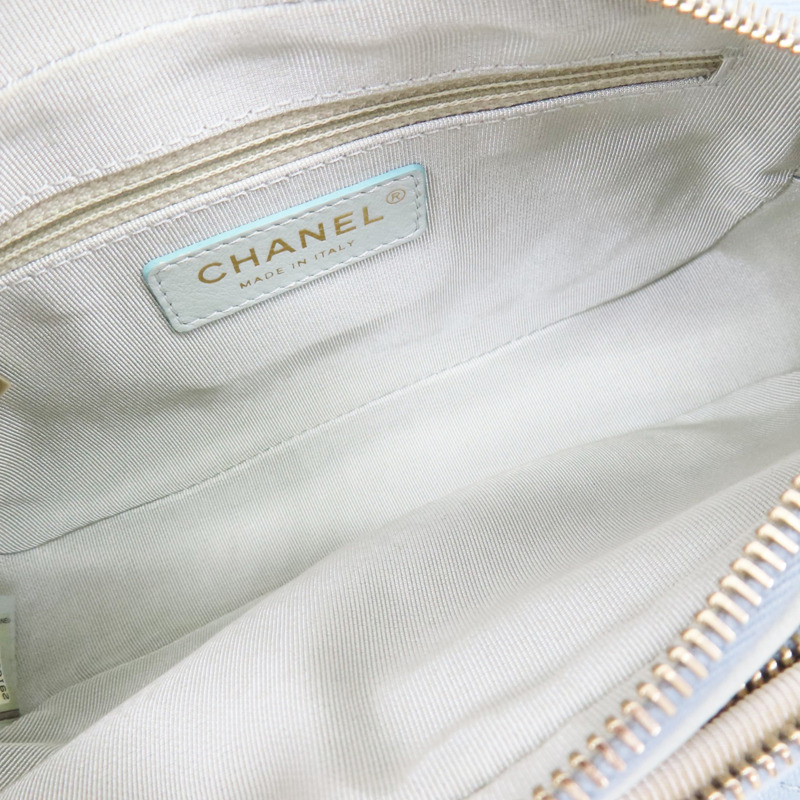 馬卡龍色 牛皮 鍊帶 腰包 金扣【CHANEL 香奈兒】-5