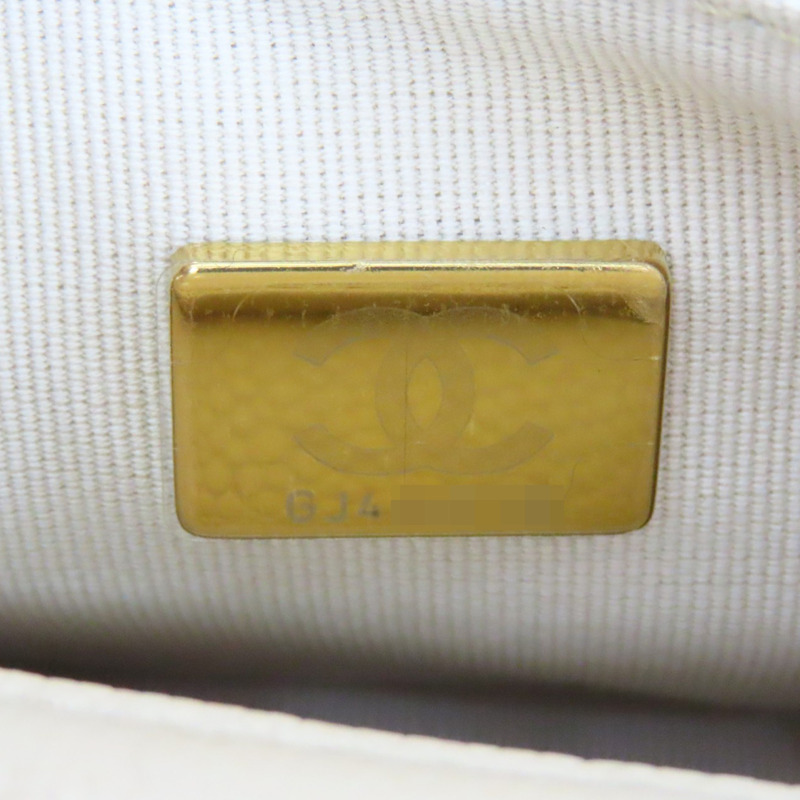 米白色 菱格紋 荔枝牛皮 DUMA 後背包【CHANEL 香奈兒】 AS4399-9