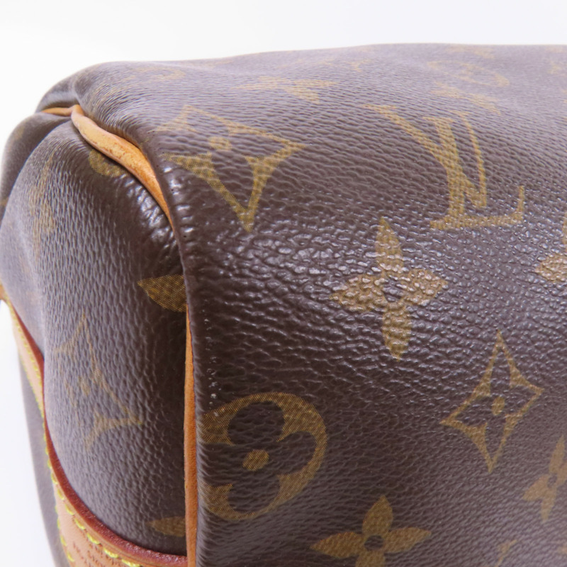 LOUIS VUITTON Monogram Speedy Bandouliere 25金扣手挽肩背兩用袋-5