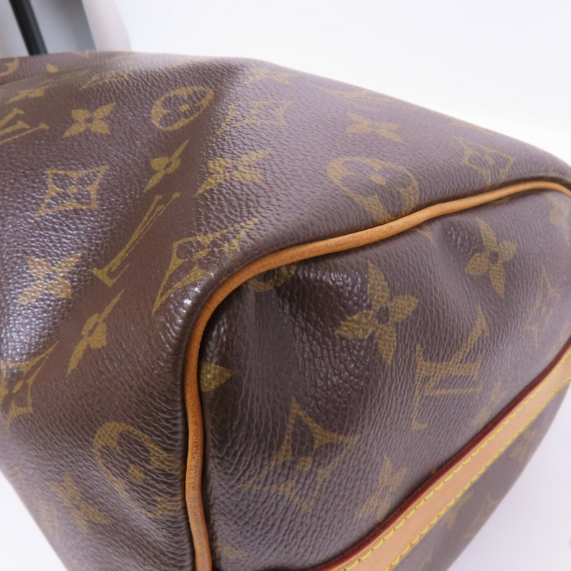 LOUIS VUITTON Monogram Speedy Bandouliere 25金扣手挽肩背兩用袋-6