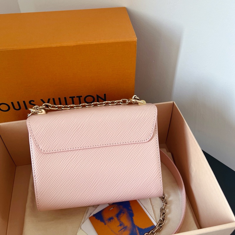 LV / 路易威登 Twist紐結包 粉色水波紋 限定月光石扣頭 雙肩帶 可單肩 可斜挎-2