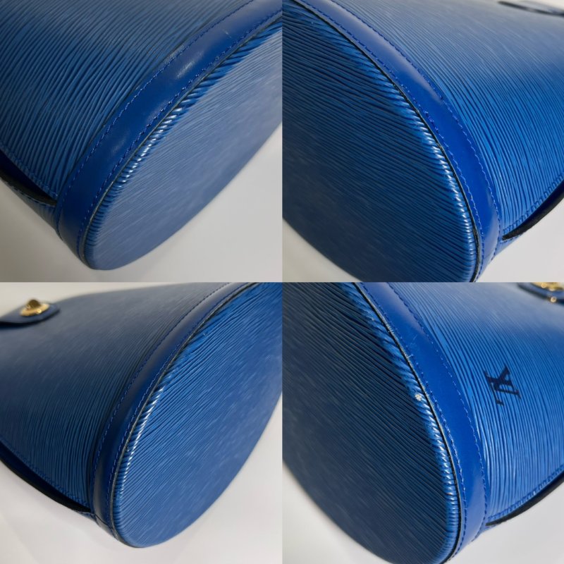LV M52255 藍水波紋釦式側肩包-8